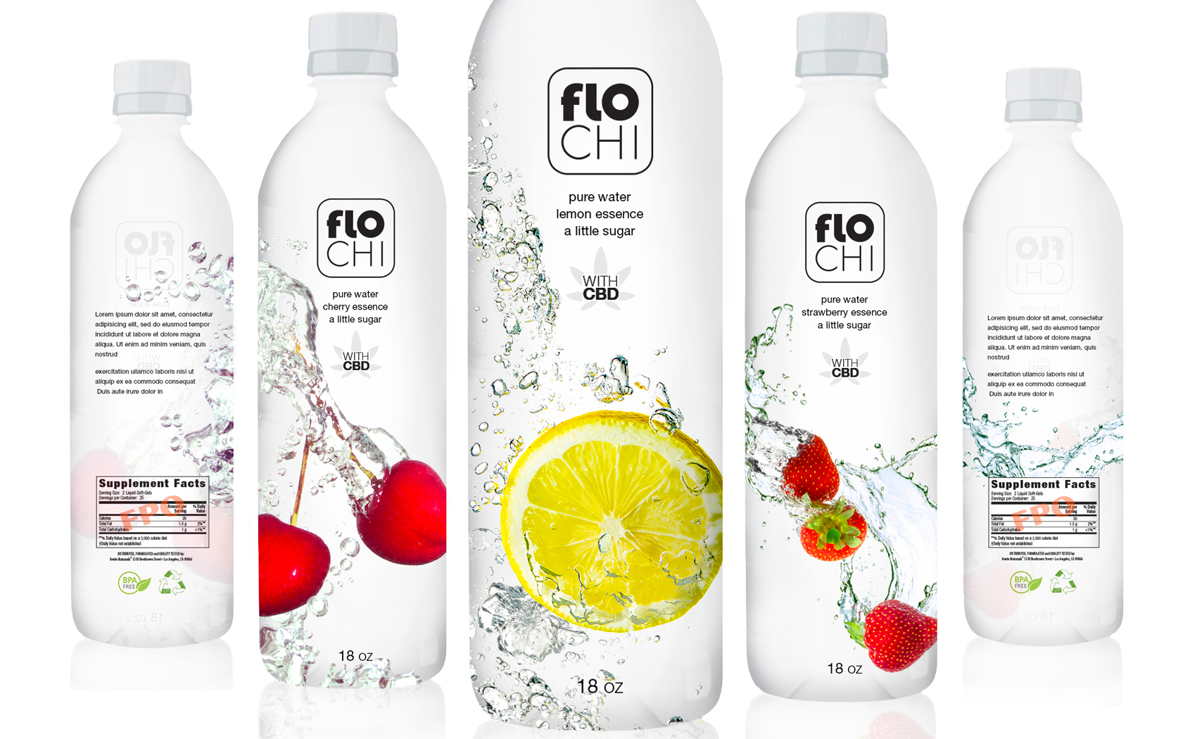floCHI Line of Bottles